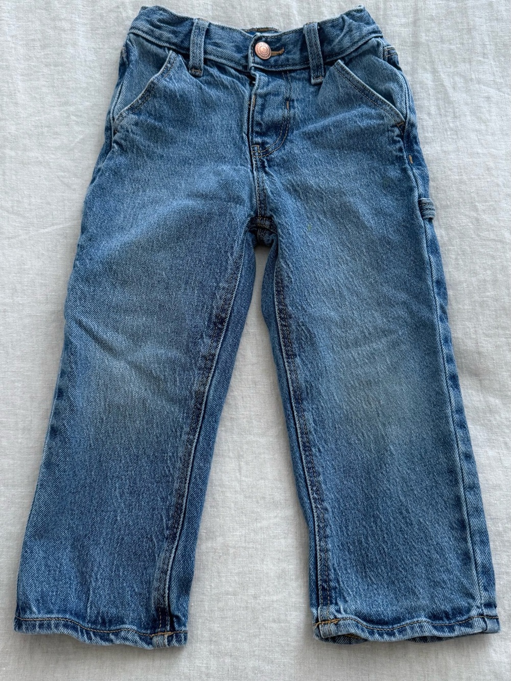 Old Navy Blue Kids Denim Carpenter Jeans
